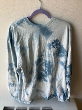 Parks Project Vans Men's Long Sleeve Tie-Dye Tee - Blue & White